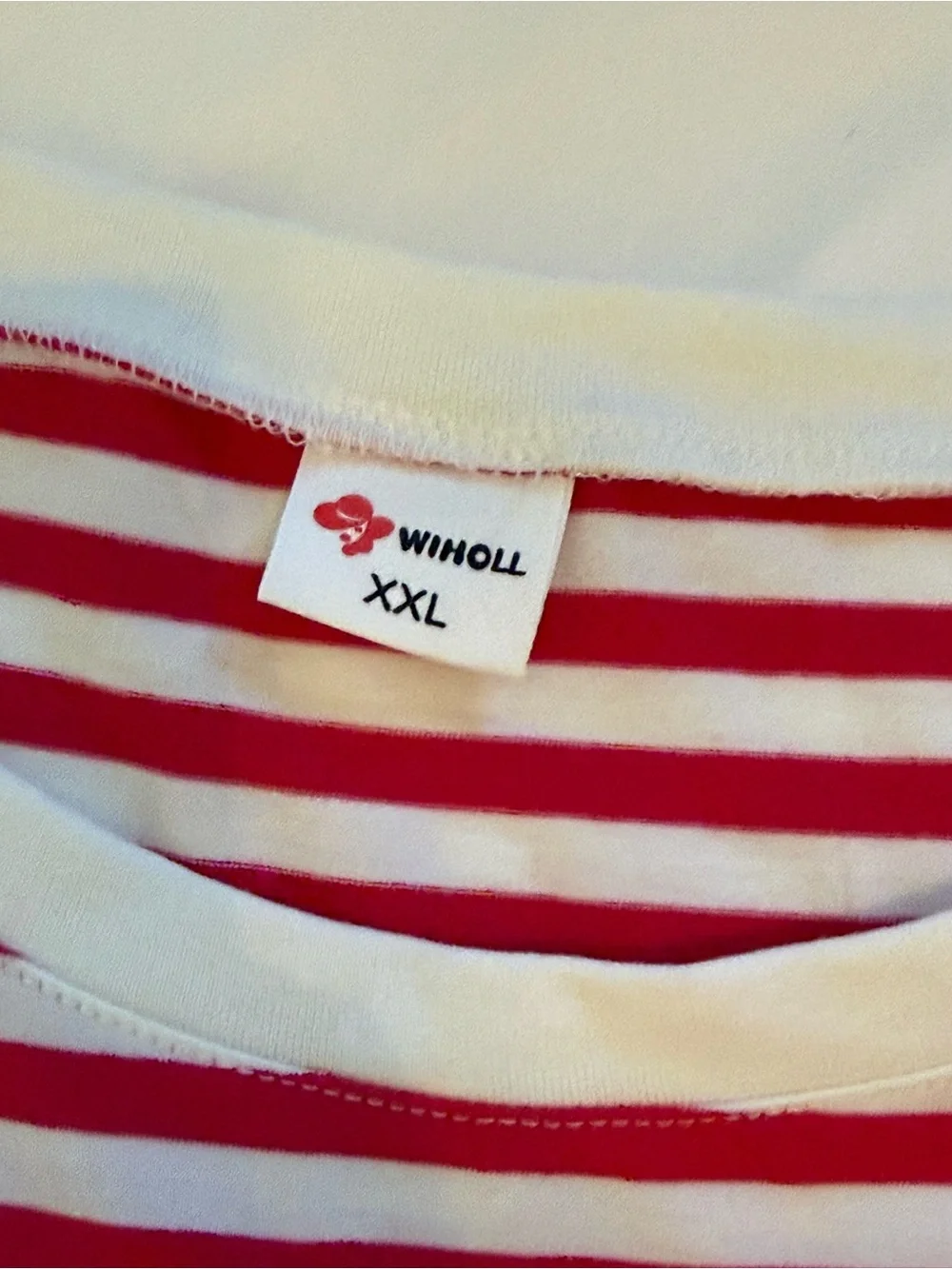 Women’s Pink and White Striped Crewneck Tank Top - Picture 2 of 4